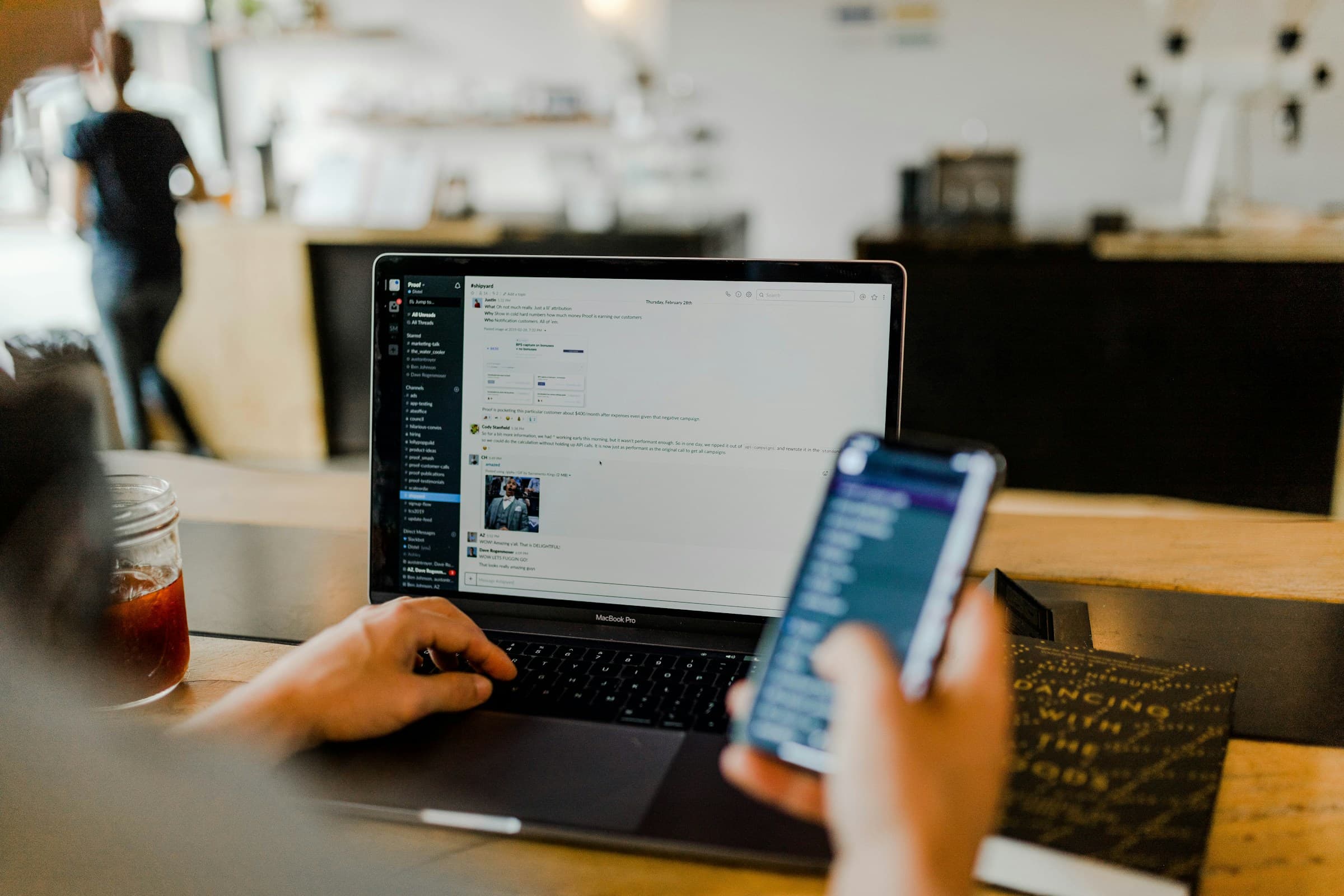 Secure workspace with laptop, symbolizing careful handling of information